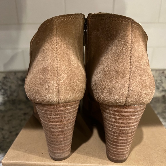 Lucky Brand Suede Wedge Booties - Picture 3 of 10